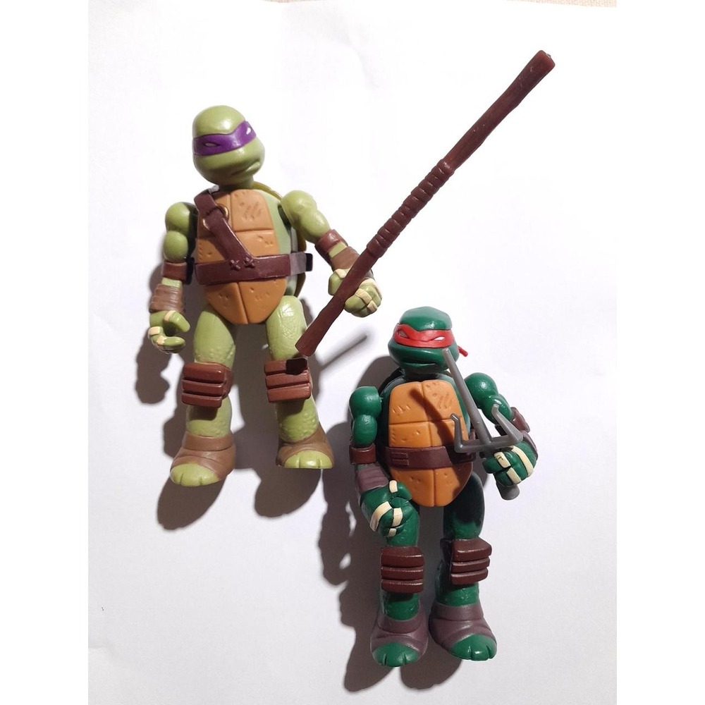 TMNT 2012 Playmates Nickelodeon Action Figures Lot - Donatello & Mutations Rapph